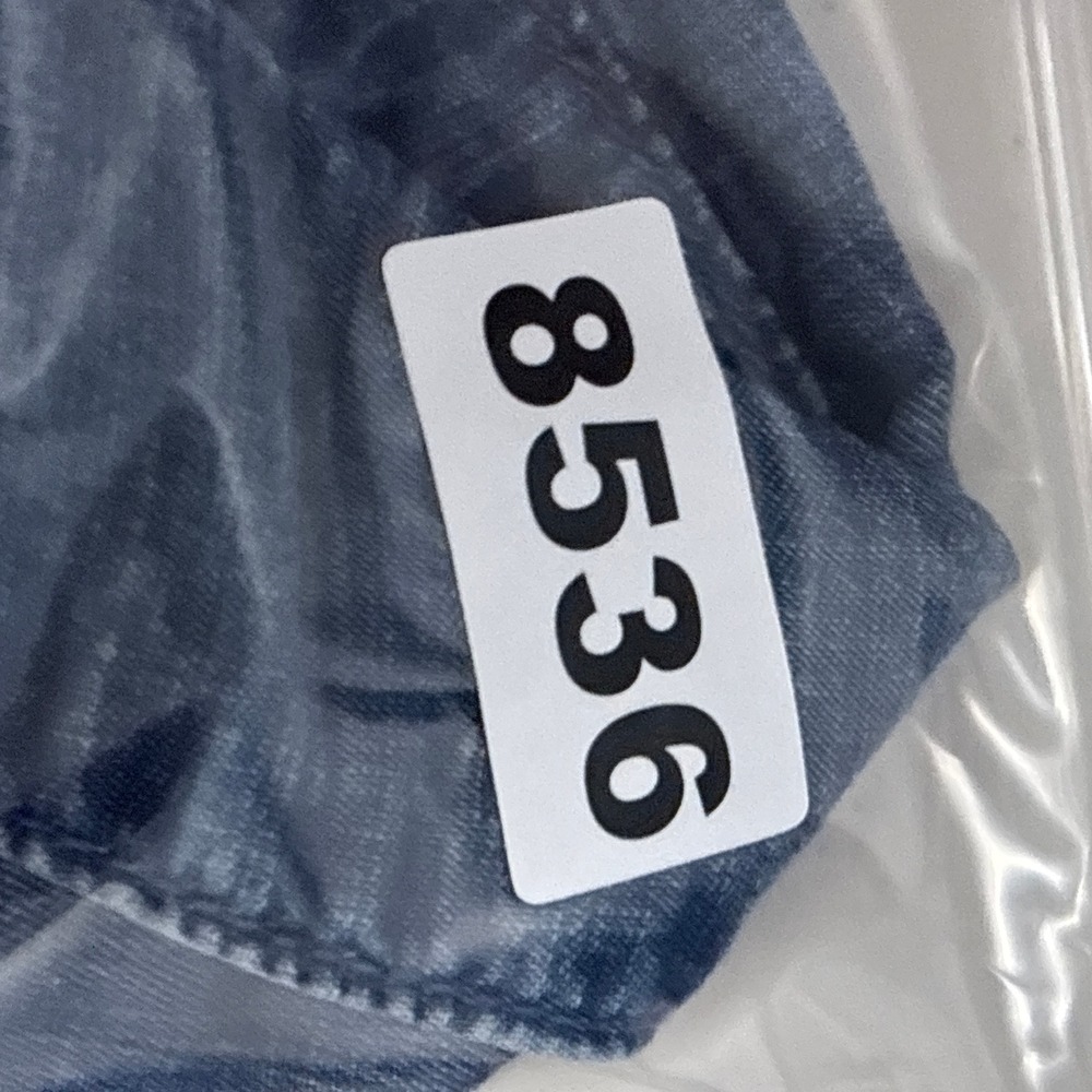 Chicos Top 3 XL 16 Relaxed Blue Chambray Roll Tab Lyocell Button Casual Classic - Picture 12 of 12